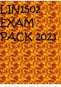 LIN1502 EXAM PACK 2023