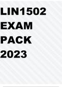 LIN1502 EXAM PACK 2023