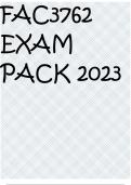 FAC3762 EXAM PACK 2023