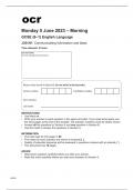 ocr GCSE English Language (J351/01) QUESTION PAPER June2023.