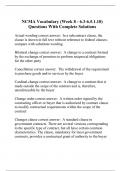 NCMA Vocabulary (Week 8 - 6.3-6.5.1.10) Questions With Complete Solutions