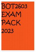 BOT2603 EXAM PACK 2023