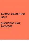 TLI4801 Exam pack 2024