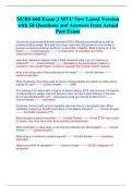 NURS 660 Exam 3 MVU New Latest Version  with 50 Questions and Answers from Actual  Past Exam