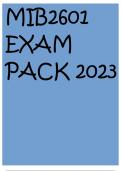 MIB2601 EXAM PACK 2023