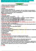 NURS 660 Psychopharmacology Exam 2 Test Bank New Latest Version  Updated 2023-2023 with All Questions from Actual Past Exam