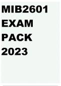 MIB2601 EXAM PACK 2023