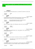 NURS 6501 LATEST Fall-SPRING MIDTERM EXAM CYCLE 2 EXAM