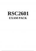 RSC2601 EXAM PACK 2024