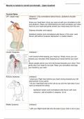 Comprehensive Upper Body Muscle Chart for CMTO OSCE Exam Preparation