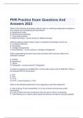  PHR Practice Exam Questions And Answers 2023