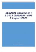 EED2601 Assignment  3 2023 (386989) - DUE  2 August 2023 EEITY 1 D2601 Assignment 3 2023 ACTIV