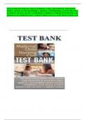 TEST BANK MATERNAL CHILD NURSING CARE, 6TH EDITION, SHANNON PERRY, MARILYN HOCKENBERRY, DEITRA LOWDERMILK, DAVID WILSON, KATHRYN ALDEN, MARY CATHERINE CASHION (COMPLETE CHAPTER 1-49)