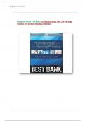 Test Bank for Pharmacology and the Nursing Process 10th Edition By Linda Lilley, Shelly Collins, Julie Snyder Chapter 1-58 | 9780323827973 | All Chapters with Answers and Rationals