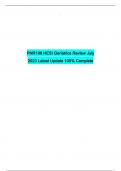 PNR108 HESI Geriatrics Review July 2023 Latest Update 100% Complete