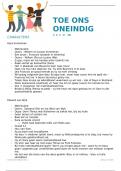 Toe ons oneindig was - Detailed summary
