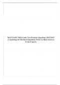 MLO SAFE NMLS Safe Test Practice Questions 2022/2023 | Consisting Of 330 Hard Questions With Verified Answers From Experts