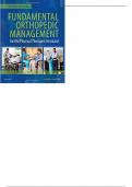 Fundamental Orthopedic Management for the Physical Therapist Assistant 4th Edition By Robert Manske -  Test Bank