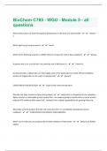 BioChem  WGU C785  Module 5 |39 questions And Answers