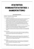 STATISTICS SUMMARY( STATISTIEK 1 SAMENVATTING)STATISTICS SUMMARY( STATISTIEK 1 SAMENVATTING)