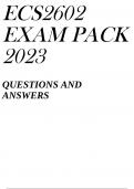 ECS2602 EXAM PACK 2023