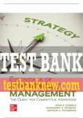 Test Bank For Essentials of Strategic Management: The Quest for Competitive Advantage, 8th Edition All Chapters - 9781264124336