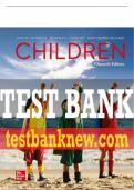 Test Bank For Children, 15th Edition All Chapters - 9781260726794