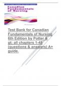 Canadian Fundamentals of Nursing 6th Edition