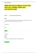 NRNP 6635 Week 6 Midterm Exam 2023- 2024 FALL-SPRING TERM 100% ACCURATE EXAM
