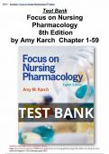 Test Bank For Karch's Focus on Nursing Pharmacology 8th Edition by Rebecca Tucker Chapter 1-56 | Complete Guide Newest Version 2023