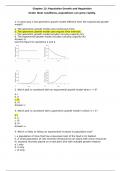  Chapter 12: Population Growth and RegulationUnder ideal conditions, populations can grow rapidly. Study Guide Exam 3