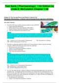 Test Bank For Pharmacology A Patient-Centered Nursing Process Approach 11th Edition by Linda E. McCuistion | Newest Version 2023/2024 | 9780323793155 | Chapter 1-58 | Complete Questions and Answers A+