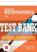 Test Bank For Macroeconomics, 23rd Edition All Chapters - 9781265306991