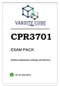 CPR3701 EXAM PACK 2024