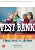 Test Bank For Educational Psychology, 8th Edition All Chapters - 9781264530212