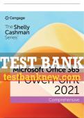 Test Bank For The Shelly Cashman Series® Microsoft® Office 365® & PowerPoint® 2021 Comprehensive - 1st - 2023 All Chapters - 9780357677056