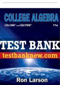 Test Bank For College Algebra - 11th - 2022 All Chapters - 9780357454091