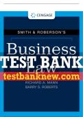 Test Bank For Smith & Roberson's Business Law - 18th - 2023 All Chapters - 9780357364000