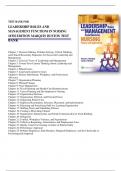 LEADERSHIP ROLES AND MANAGEMENT FUNCTIONS IN NURSING THEORY AND APPLICATION  10TH EDITION MARQUIS HUSTON 100% CORRECT QUESTIONS AND VERIFIED ANSWERS