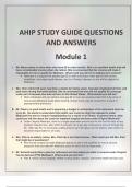 AHIP STUDY GUIDE QUESTIONS AND ANSWERS