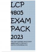 LCP4805 EXAM PACK 2023 FOR ANY QUERIES AND EXAM ASSISTANCE CONTACT: biwottcornelius@gmail.com