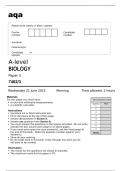 A-level BIOLOGY Paper 3 7402/3