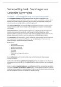 Samenvatting Grondslagen van corporate governance + Corporate Governance Code 2022