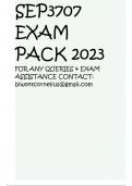 SEP3707  EXAM PACK 2023 FOR ANY QUERIES & EXAM ASSISTANCE CONTACT: biwottcornelius@gmail.com