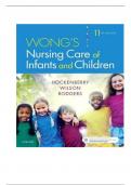 Wong's Nursing Care of Infants and Children 11th Edition Hockenberry Test Bank  (Hockenberry 2018)Chapters 1-33||All Chapters Complete Guide