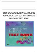 CRITICAL CARE NURSING A HOLISTIC APPROACH 11TH EDITION MORTON FONTAINE TEST BANK