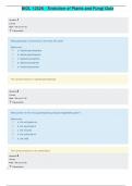 BIOL 1232K Evolution of Plants and Fungi Quiz - Columbus State University