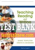 Test Bank For Teaching Reading and Writing: The Developmental Approach 1st Edition All Chapters - 9780205456321