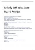 Milady Esthetics State  Board Review