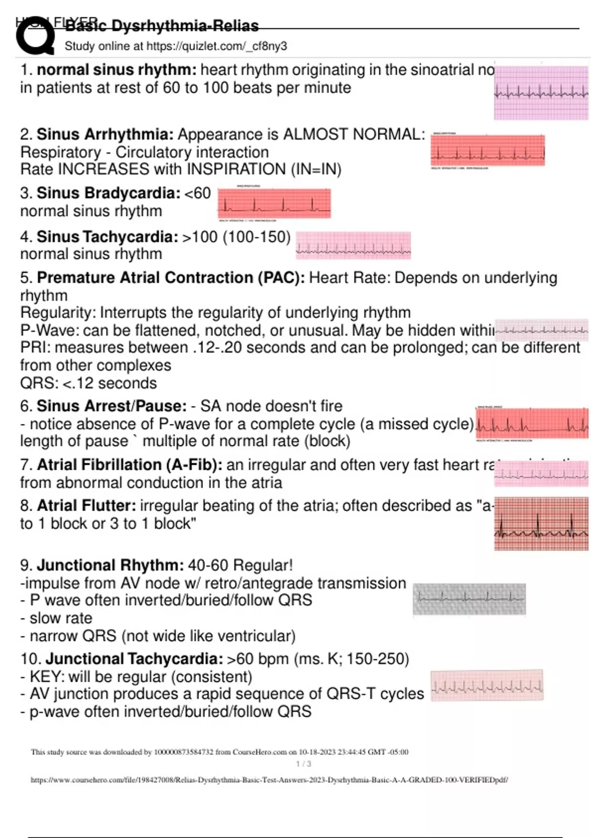 Relias Dysrhythmia Basic Test Answers Solution Guide 2023. - Relias ...